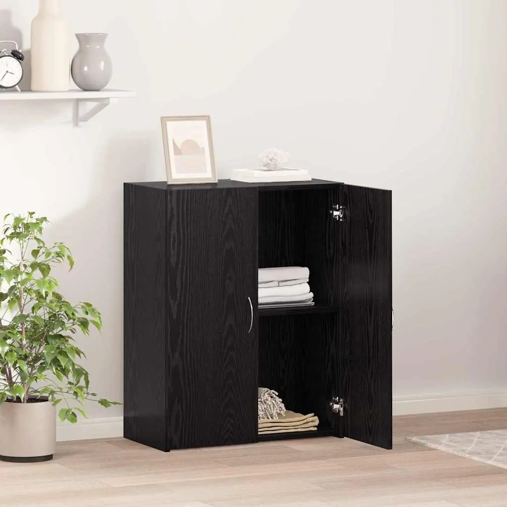vidaXL Γραφείο Ντουλάπι Μαύρη δρυς 60 x 32 x 77.5 Επεξεργασμένο ξύλο