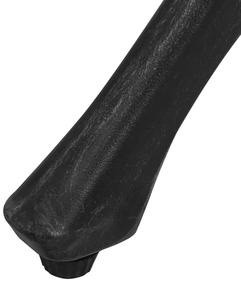 vidaXL Τραπέζι Κήπου Μαύρο 90 x 90 x 74 εκ. από Χυτό Αλουμίνιο