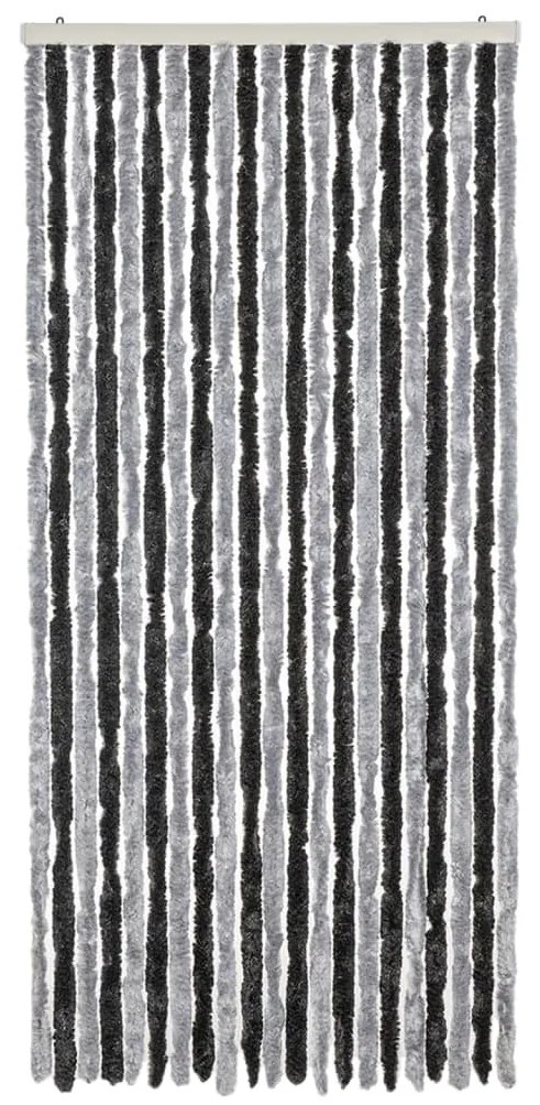 vidaXL Σήτα Εντόμων Γκρι & Μαύρη 100 x 200 εκ. από Σενίλ
