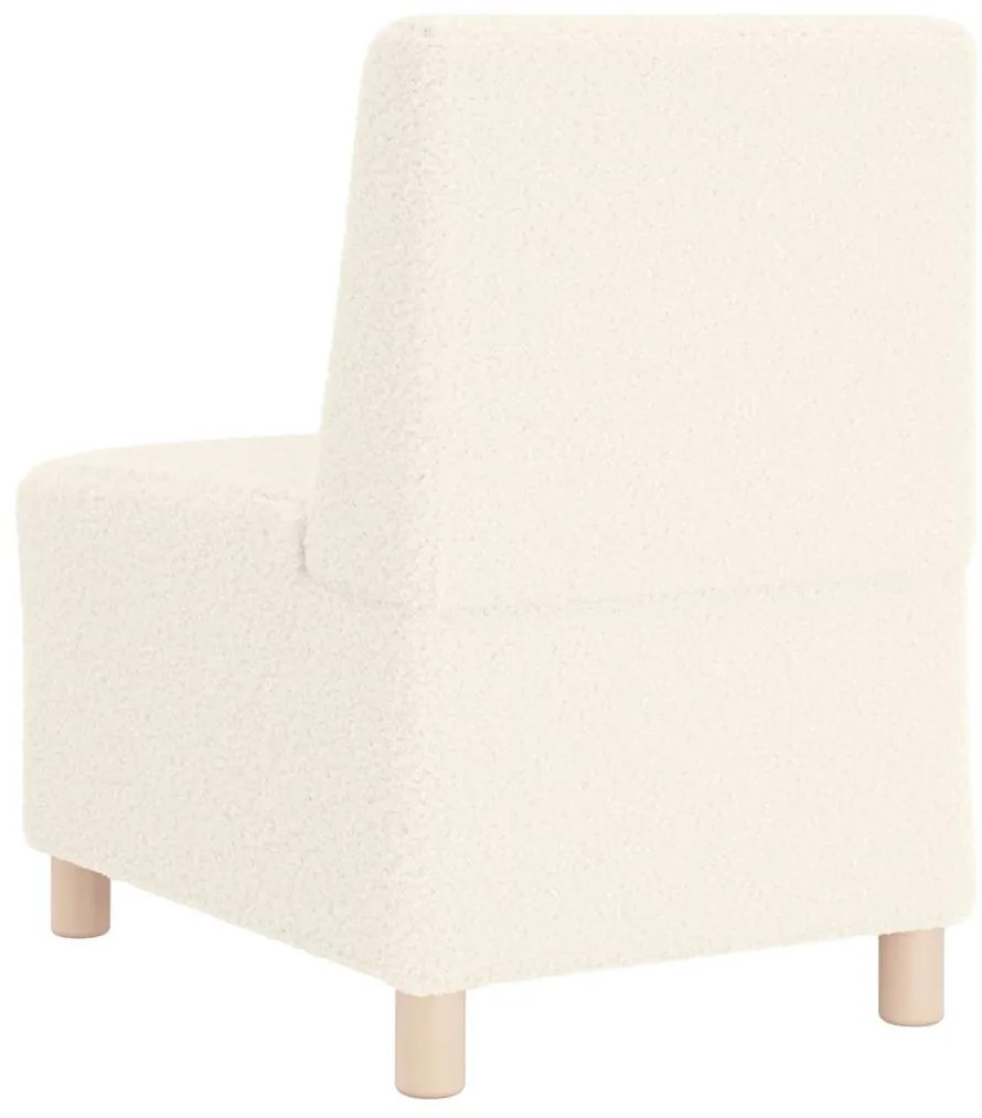 vidaXL Μοναδικός Καναπές χωρίς Χερούλια 3 pcs Κρεμ 55 x 74 x 82 εκ.