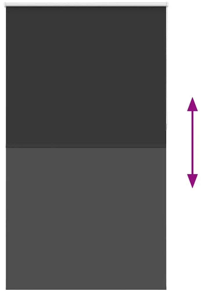 vidaXL Ρολέρ Μπλακάουτ Μαύρο 120x210 cm Πλάτος υφάσματος 116,6 cm