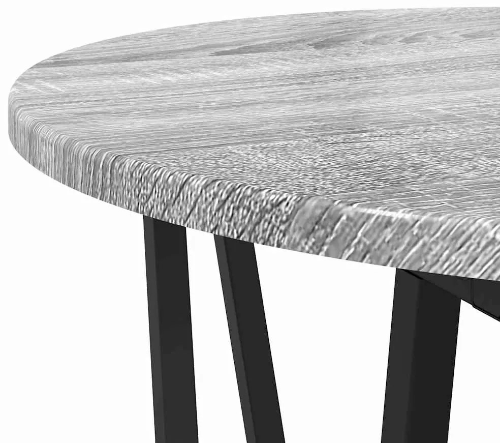 vidaXL Σετ βοηθητικά τραπεζάκια 2 pcs Γκρι Σονομα και Μαύρο