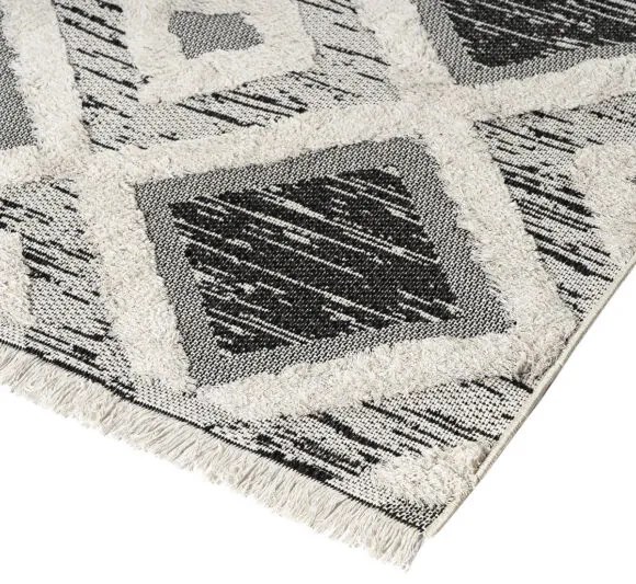 Beauty Home Χαλί βαμβακερό Morocotton 9240 125x180 Γκρι