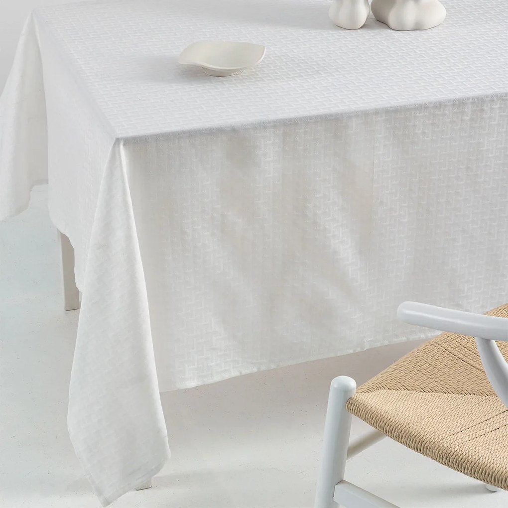 Αλέκιαστο Τραπεζομάντηλο (175x260) Palamaiki Milly White