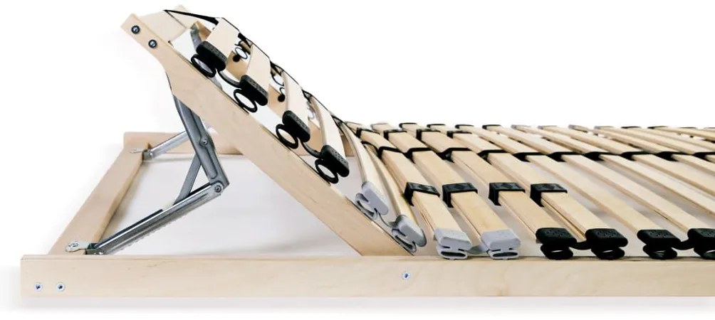 vidaXL Τελάρο Κρεβατιού με 28 Σανίδες &amp; 7 Ζώνες 120 x 200 εκ.