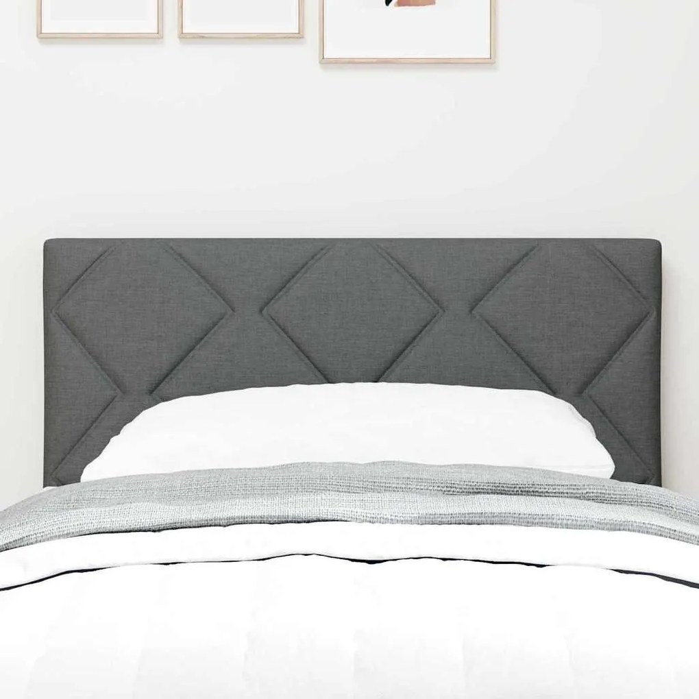 vidaXL Υφασμάτινο Κεφαλάρι Geometric Σκούρο Γκρι 80 cm ύφασμα