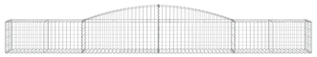 vidaXL Συρματοκιβώτια Τοξωτά 10 τεμ. 400x50x40/60 εκ. Γαλβαν. Ατσάλι