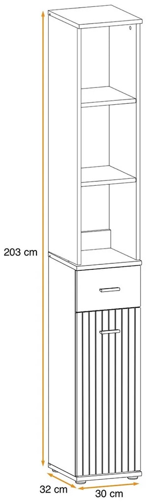 Swap XIX Σύνθεση Καφέ δρυς 280x180x40