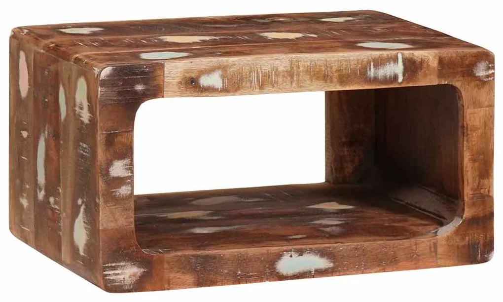 vidaXL Κομοδίνο Καφέ 45 x 30 x 24 εκ. Στερεό Ανακτηθέν Ξύλο