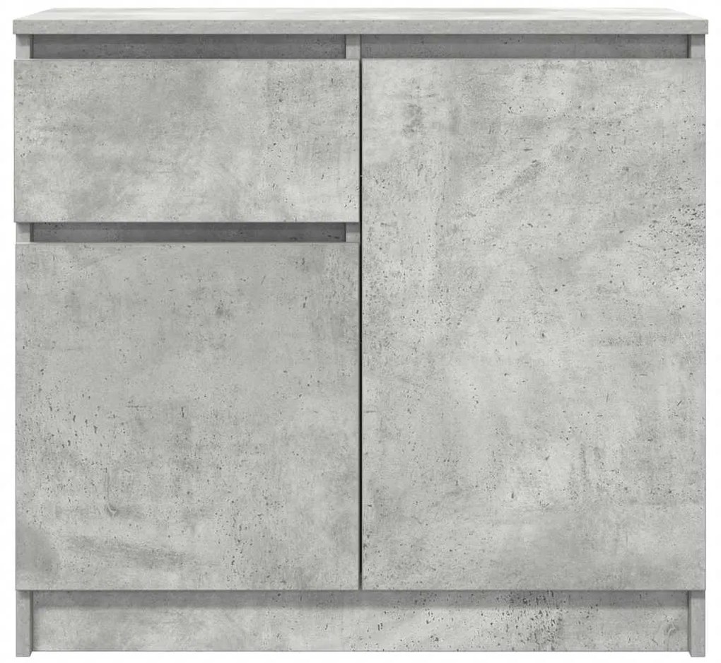 vidaXL Συρταριέρα με Συρτάρια Γκρι Σκυρ. 71x35x65 εκ. από Επεξ. Ξύλο