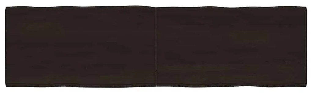 vidaXL Επιφ Τραπεζιού Αν Καφέ 180x50x(2-4)εκ.Ακατέργ. Μασίφ Ξύλο Δρυός