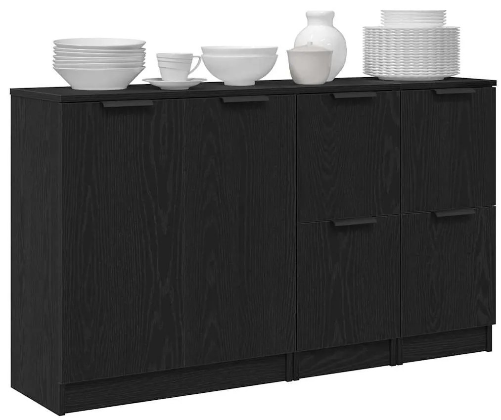 vidaXL Μπουφές Μαύρη Οξυά 180 x 30 x 70 εκ Επεξεργασμένο ξύλο