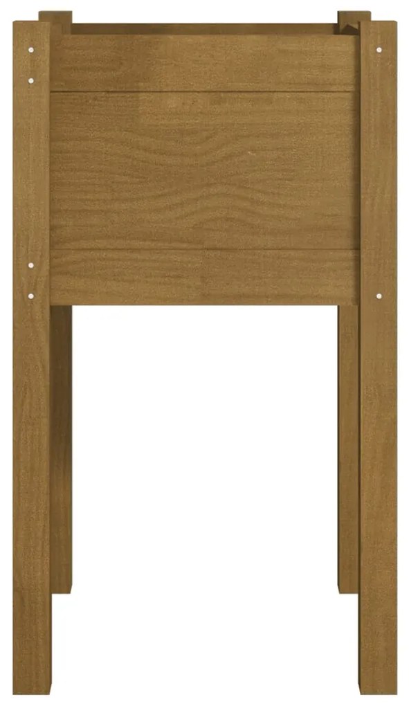 vidaXL Ζαρντινιέρες 2 τεμ. Μελί 40 x 40 x 70 εκ. Μασίφ Ξύλο Πεύκου
