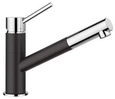 Blanco Kano-S Anthracite-Chrome Μπαταρία Κουζίνας Με Αποσπώμενο Ντουζ