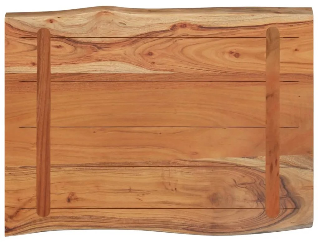 vidaXL Επιφάνεια Τραπεζιού Ορθογώνια 50x40x2,5 εκ. Μασίφ Ξύλο Ακακίας
