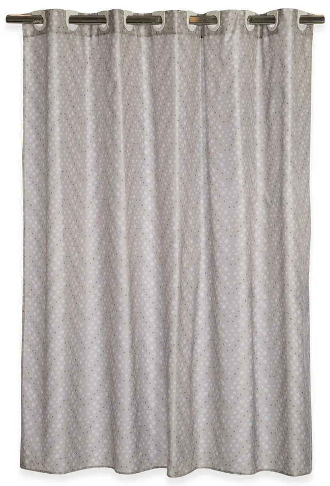 Κουρτίνα Μπάνιου Fonteste Silver Nef-Nef Homeware 180Πx180Υ Πολυέστερ