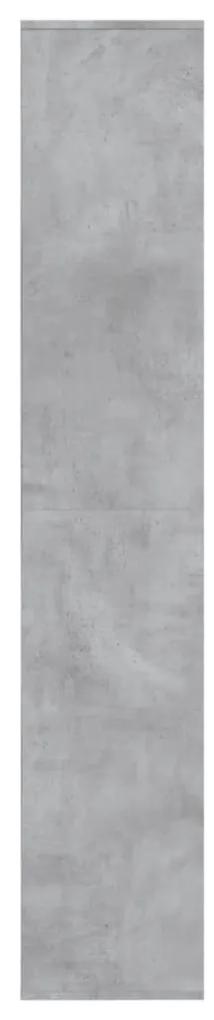 vidaXL Παπουτσοθήκη Γκρι Σκυροδέματος 54x34x183 εκ. από Μοριοσανίδα