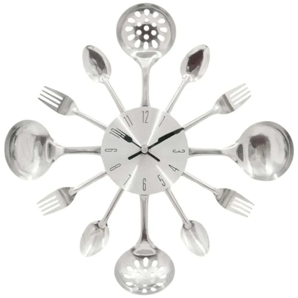 Ρολόι Τοίχου 844937 43x4x43cm Silver Ankor Μέταλλο