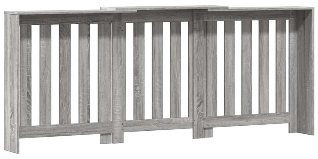 vidaXL Κάλυμμα Καλοριφέρ Γκρι Sonoma 205x21,5x83,5 εκ Επεξ. Ξύλο