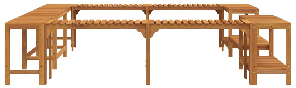 vidaXL Περίβλημα Τζακούζι Καφέ 250 x 250 cm Μασίφ ξύλο ακακίας