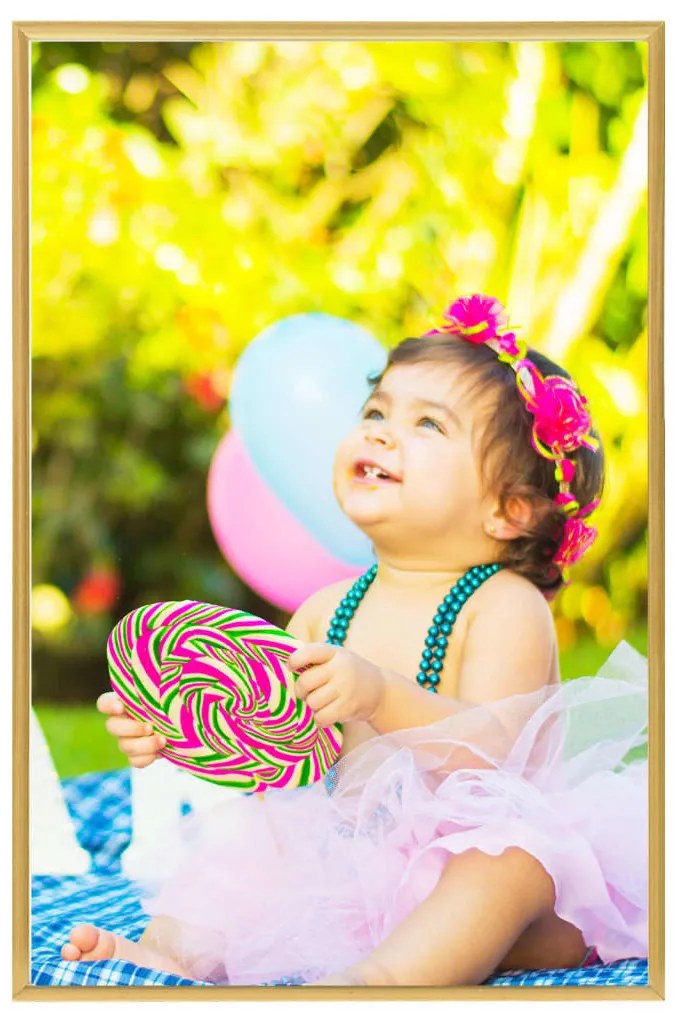 vidaXL Κορνίζες Κολάζ για Τοίχο/Τραπέζι 5 τεμ. Χρυσές 42x59,4 εκ. MDF