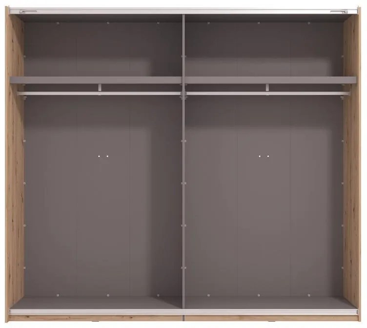 Ντουλάπα Συρόμενη VEYMONT 245 OG με Καθρέπτη Artisan Oak 245x61x218εκ. 245x61x218 εκ.