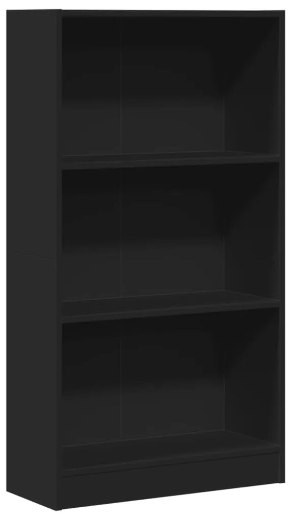 vidaXL Βιβλιοθήκη Μαύρη 60x24x109 εκ. από Επεξεργασμένο Ξύλο