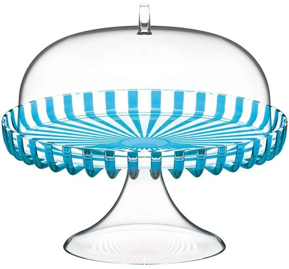 Τουρτιέρα Με Πόδι Dolce Vita 12580048 31x27cm Clear-Turkuaz Guzzini Plastic