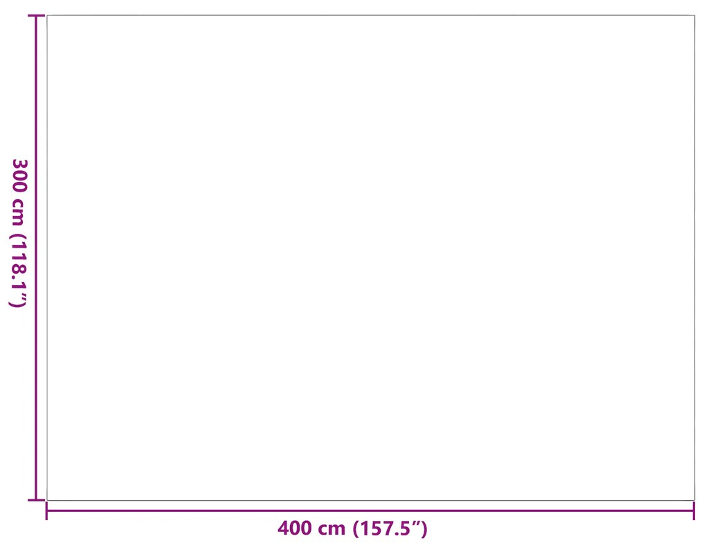 vidaXL Χαλί εξωτερικού χώρου Μαύρο και γκρι 300 x 400 cm PP