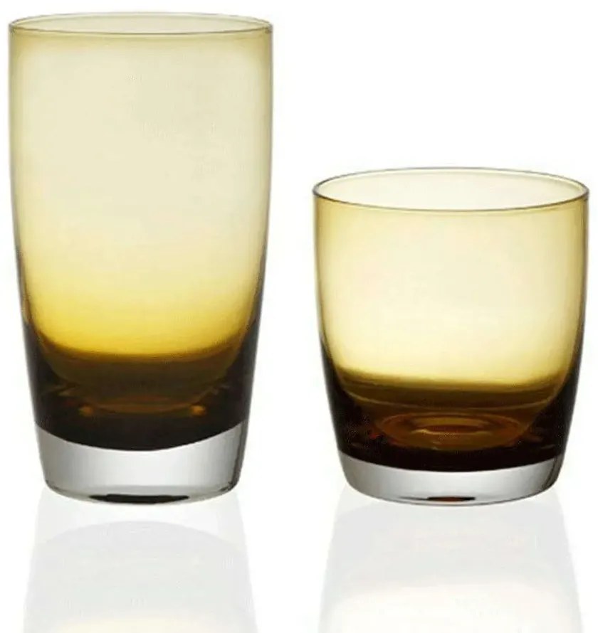 Ποτήρι Ουίσκι Irid 355ml Amber - Cryspo Trio - 6 ΤΜΧ