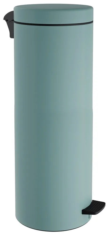 Κάδος Απορριμμάτων Soft Close 2565-913 Φ25x65cm 30lt Matt Turquoise Pam&amp;Co Stainless Steel
