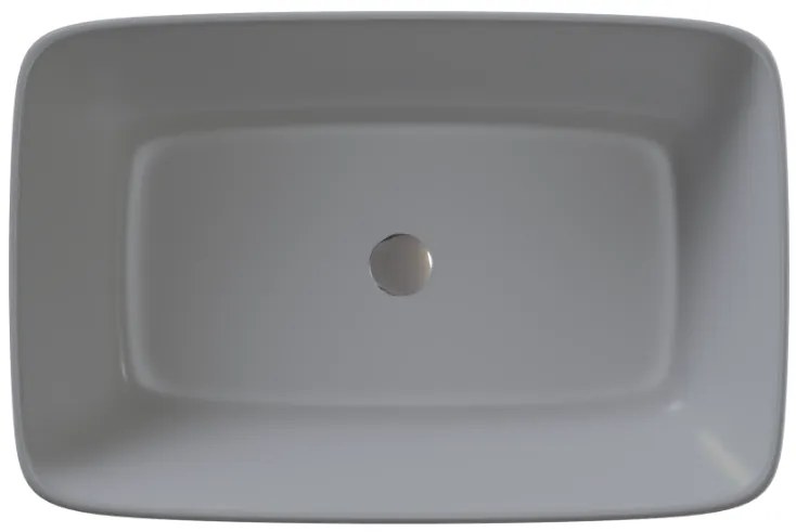 Sanitec Atlas 281 Νιπτήρας Συνθετικός Επικαθήμενος 56,5x39,5x12cm Cement