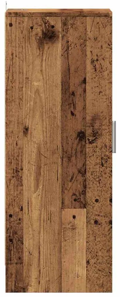 ντουλάπι παπουτσιών Παλιό ξύλο 32x35x92 cm Κατασκευασμένο ξύλο - Καφέ