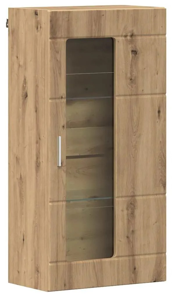 vidaXL Ντουλάπα τοίχου με ράφι Επιτοίχιο artisan δρυς 55 x 29 x 100 εκ