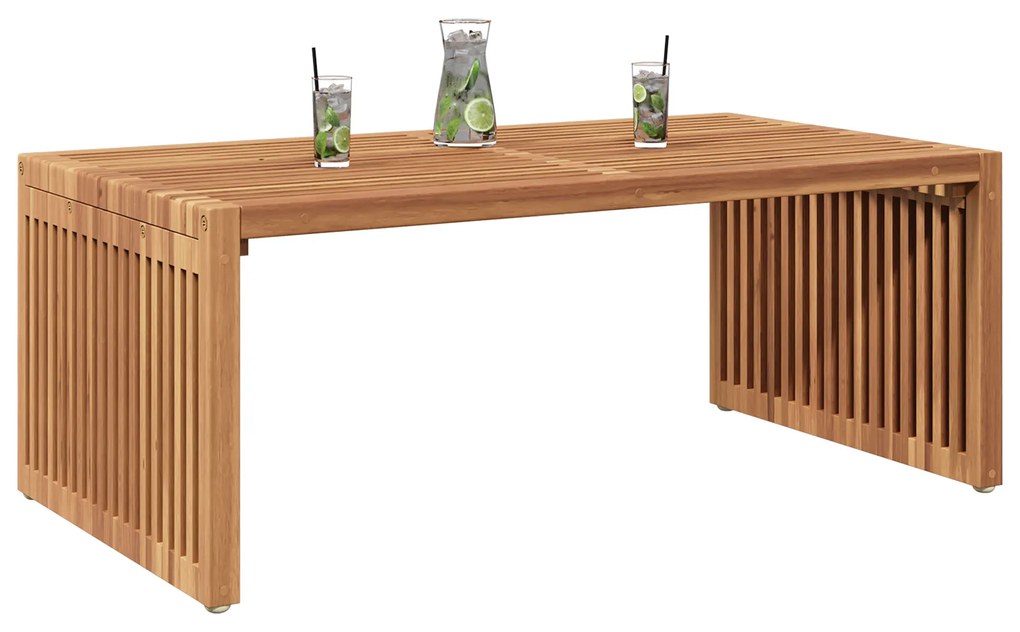 vidaXL Τραπέζι Κήπου 90x49.7x36 εκ. Μασίφ Ξύλο Τίκ