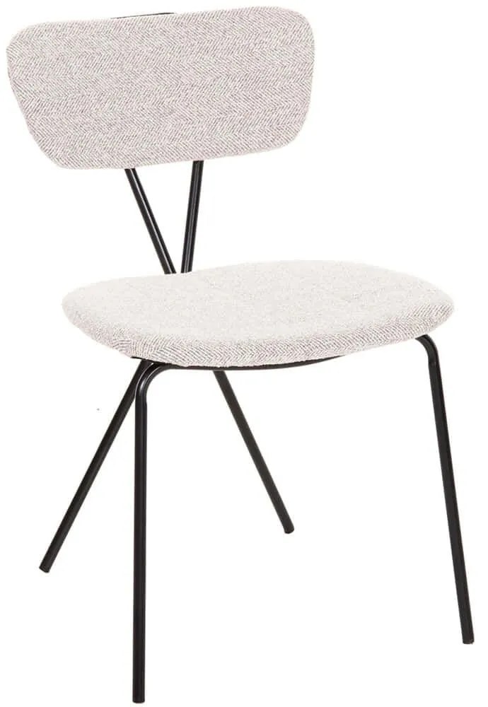 Καρέκλα Dory HM9855.03 48,5x61x76cm Grey Μέταλλο,Ύφασμα