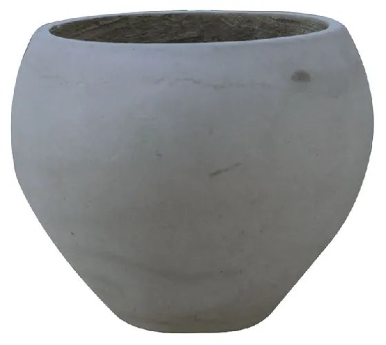 FLOWER POT-5 CEMENT GREY Φ32X26CM