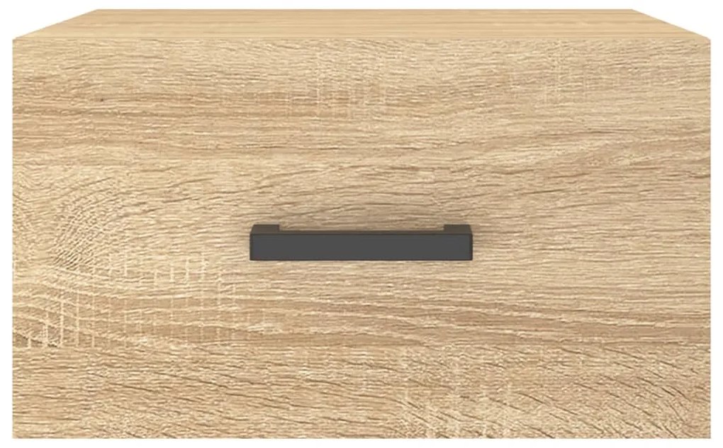 vidaXL Κομοδίνα Επιτοίχια 2 τεμ. Sonoma Δρυς 35 x 35 x 20 εκ.