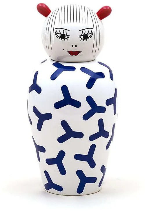 Βάζο Canopie Zoé Blue-White Seletti Porcelain