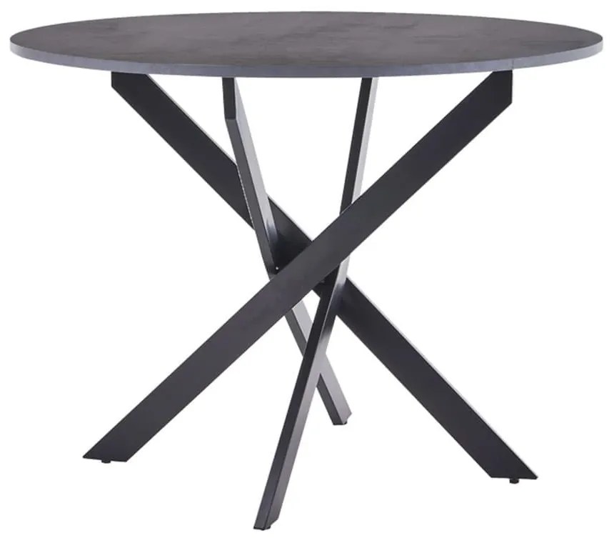 Τραπέζι Dammero 101-000089 Φ100x75cm Dark Grey-Black