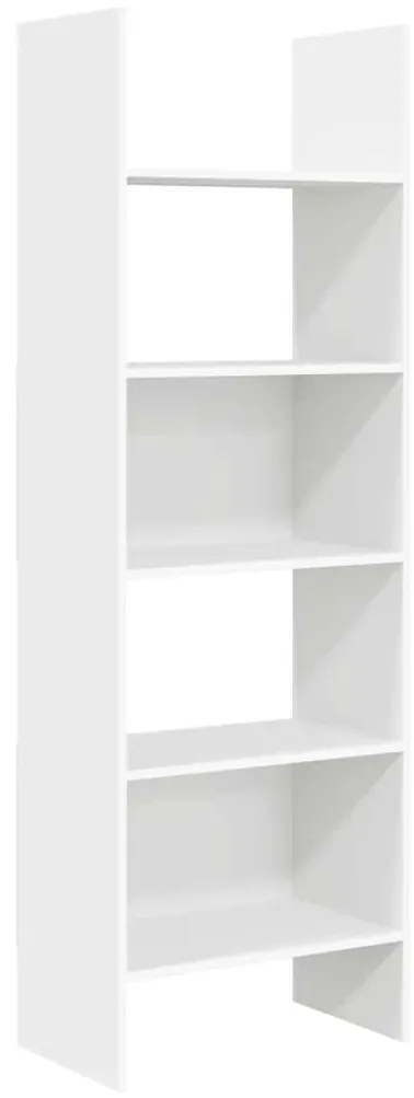 vidaXL Βιβλιοθήκη Λευκή 60 x 35 x 180 εκ. από Επεξ. Ξύλο