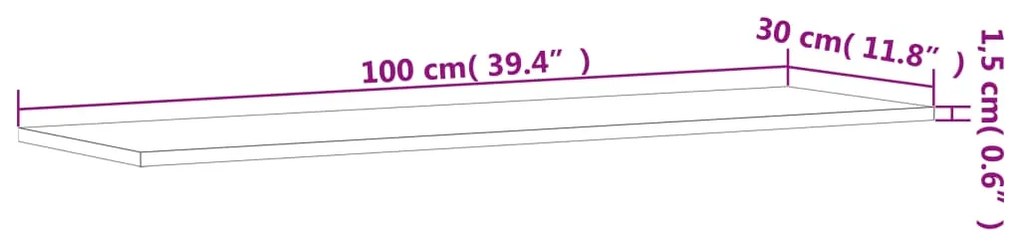 ΡΑΦΙΑ ΤΟΙΧΟΥ 4 ΤΕΜ. ΓΚΡΙ SONOMA 100X30X1,5 ΕΚ. ΕΠΕΞΕΡΓ. ΞΥΛΟ 838299