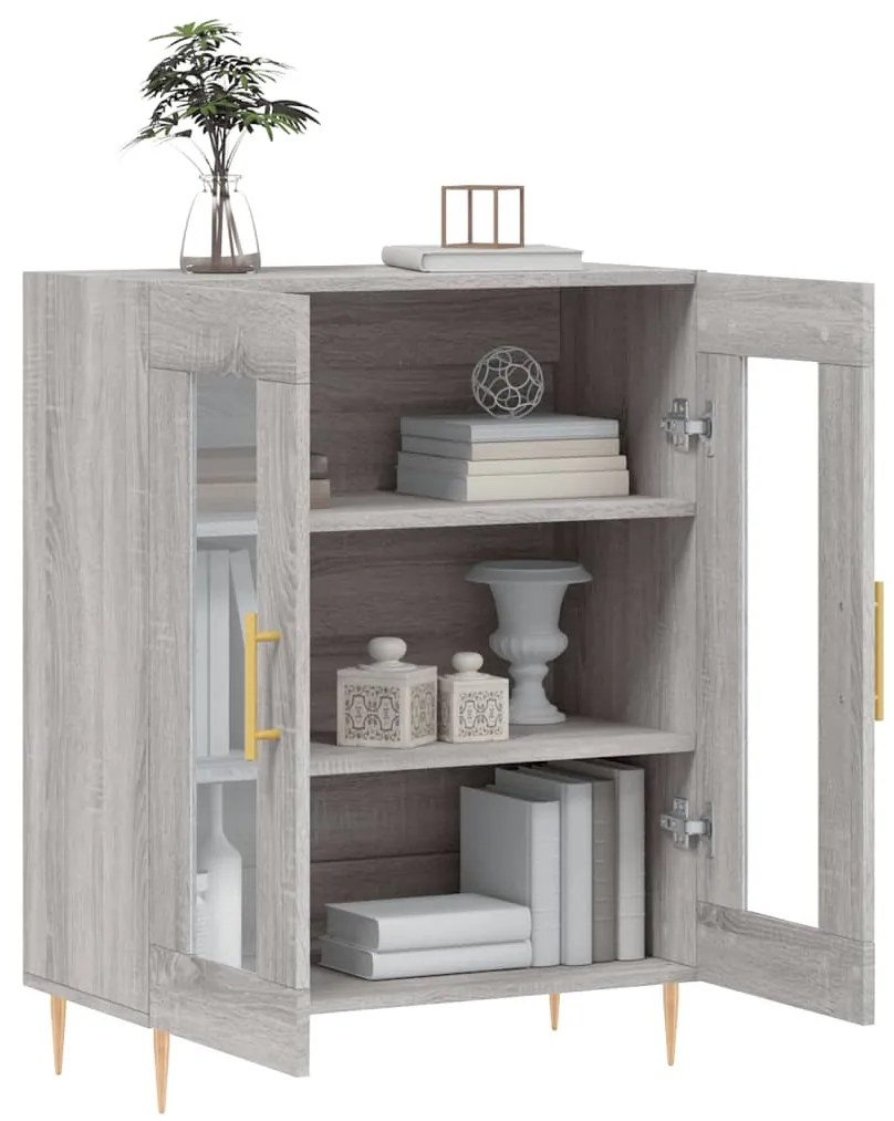 vidaXL Ντουλάπι Γκρι Sonoma 69,5 x 34 x 90 εκ. από Επεξεργασμένο Ξύλο