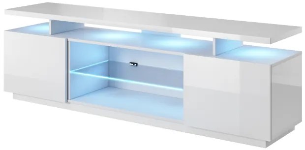 RTV stand EVA white gloss/ white gloss DIOMMI CAMA-EVA-RTV-BIP/BIP