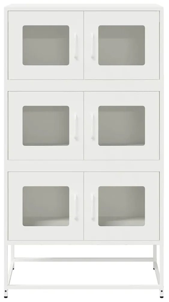 vidaXL Highboard Λευκό 68x39x123 cm Ατσάλι