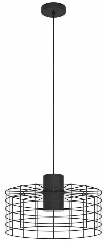 Φωτιστικό Οροφής 43628 Milligan 1/E27 Ø480 Black Eglo Metal