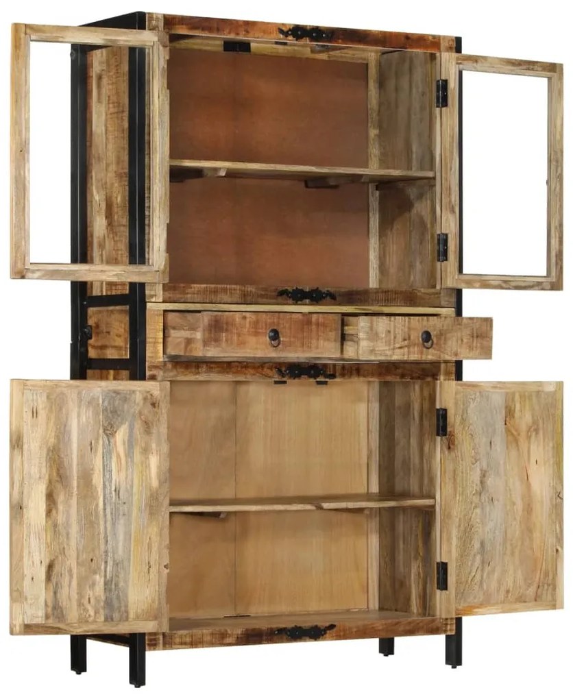 vidaXL Βιτρίνα 100 x 40 x 175 εκ. από Ακατέργαστο Ξύλο Μάνγκο