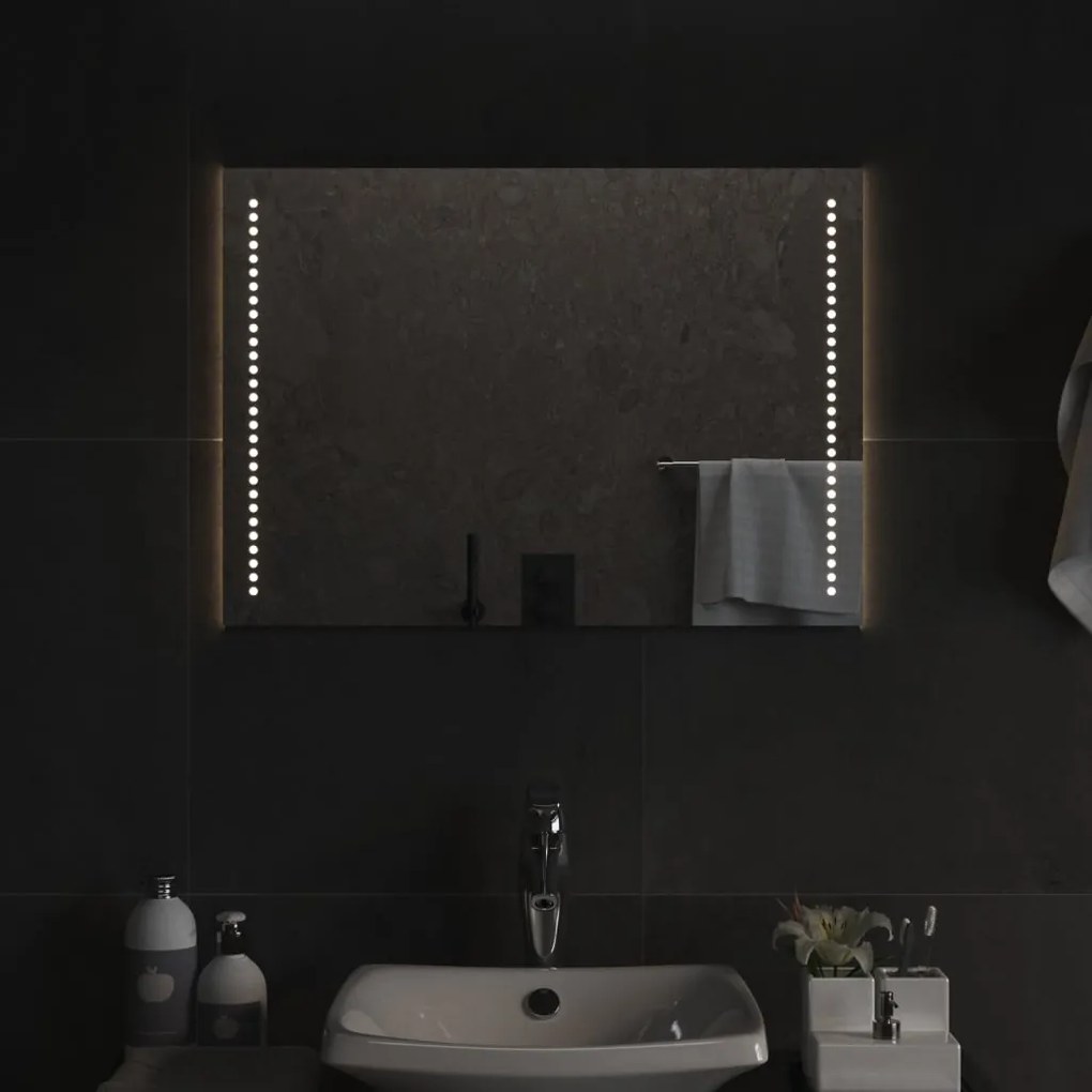 vidaXL Καθρέφτης Μπάνιου με LED 50 x 70 εκ.