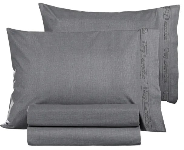 Σεντόνι Υπέρδιπλο "Easy Iron" Color Plus Anthracite 240x270 - Guy Laroche