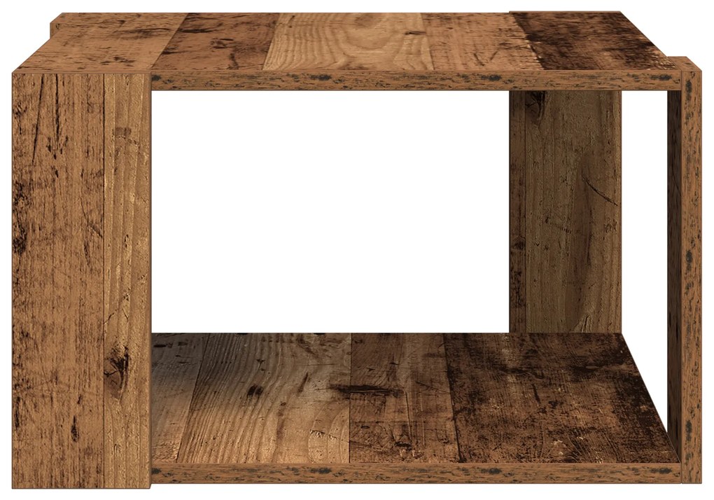 vidaXL Τραπέζι Καφέ Παλιό Ξύλο 51.5x51.5x30 εκ. Φτιαγμένο από Ξύλο